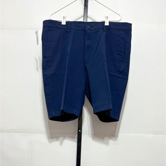 Jos A Bank NWT Sz 38R Navy Traveler Collection Tailored Fit Flat Front Twill S - Picture 3 of 4